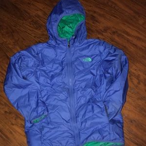 Girls North Face Jacket-reversible
